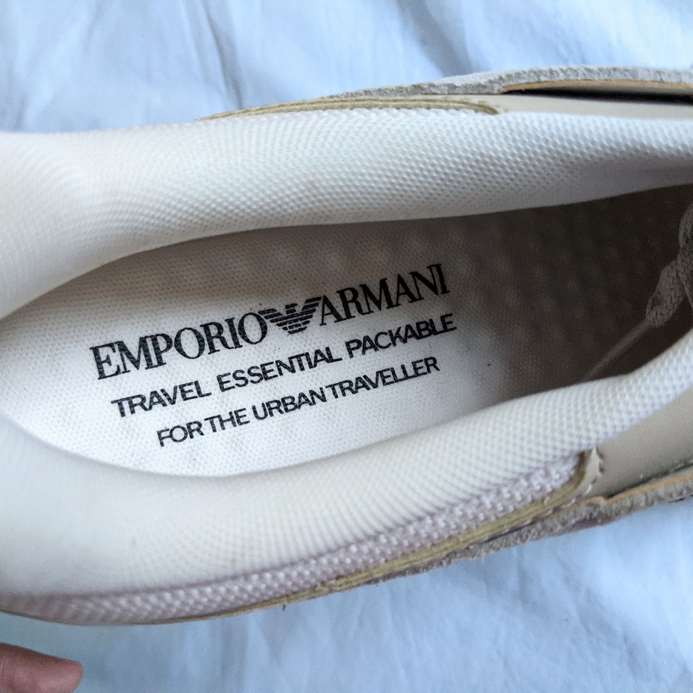 NWT Emporio Armani Travel Essential Mesh and Suede Sneakers size 13 - Picture 6 of 10
